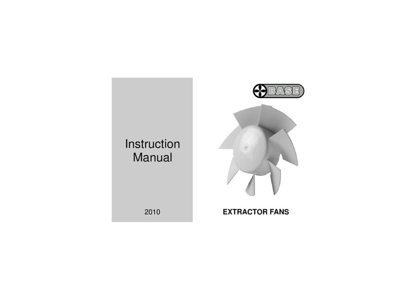 Base EXTRACTOR FANS instruction manual