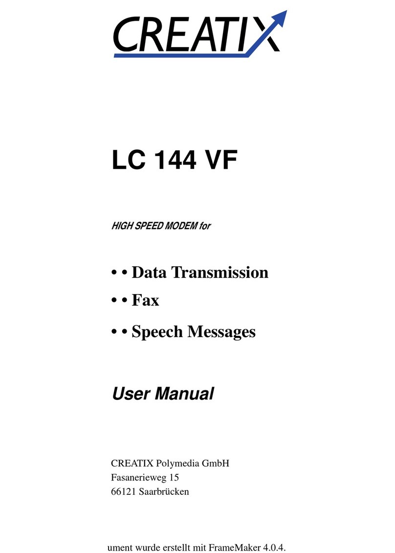 Creatix LC 144 VF user manual