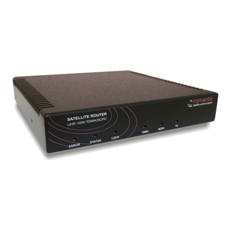 Romantis Satellite Communications UHP-1000 Installation and operation manual Romantis Satellite Communications UHP-1000 Installation and operation manual
