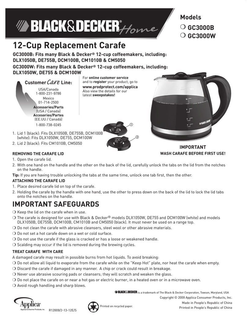 Black & Decker GC3000B User manual