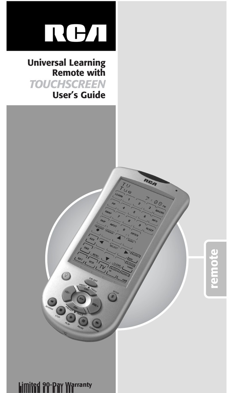 RCA RCU1010 User manual