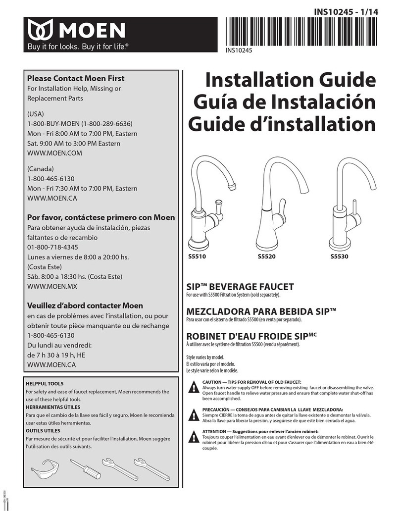 Moen S5510 User manual
