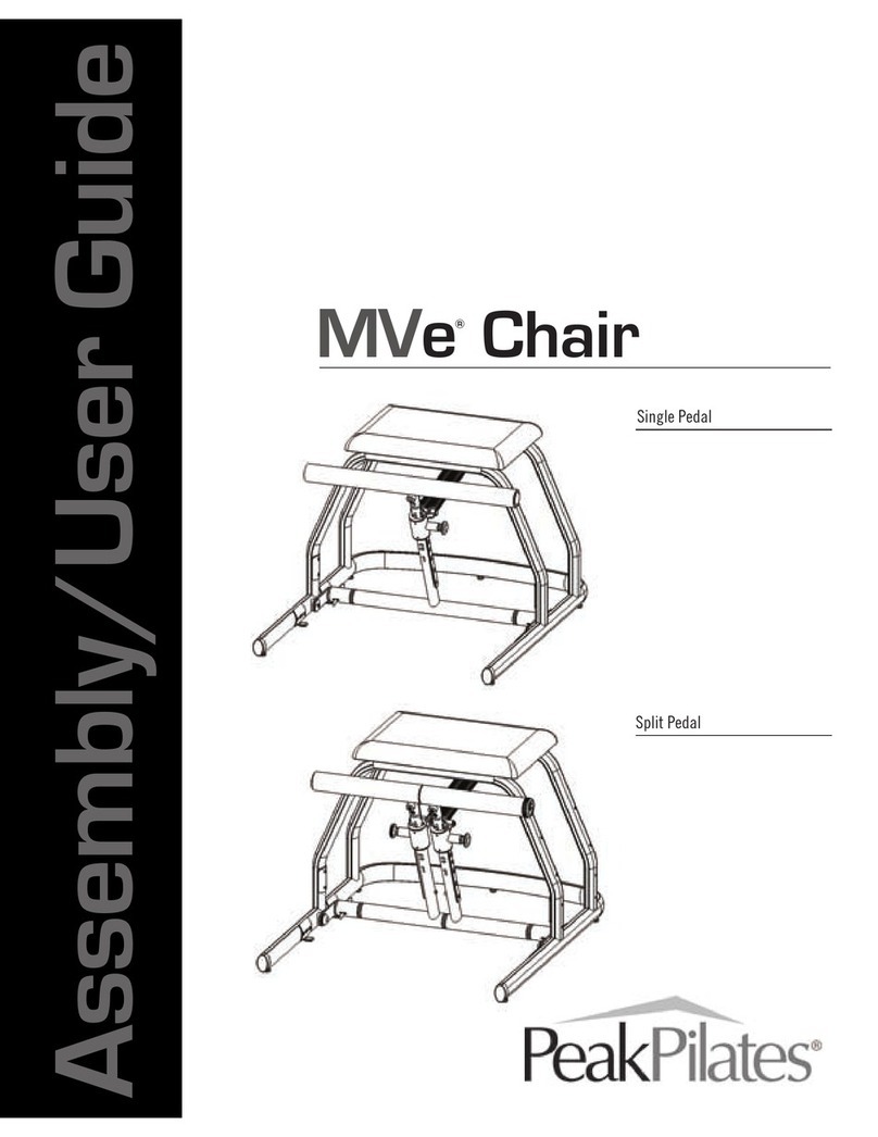 Peak Pilates MVe Chair Assembly & user's guide