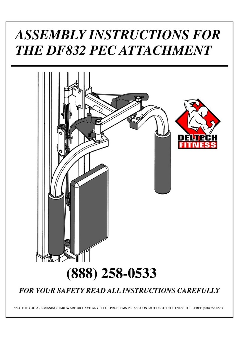 Deltech Fitness DF832 Assembly instructions