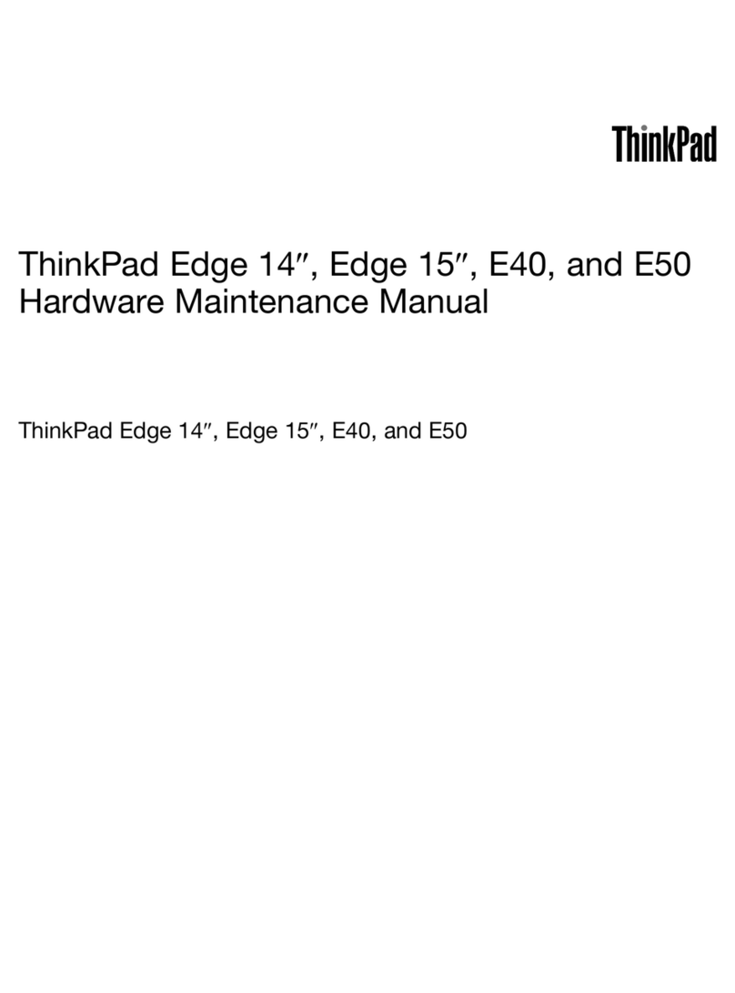Lenovo ThinkPad Edge 14 Owner's manual