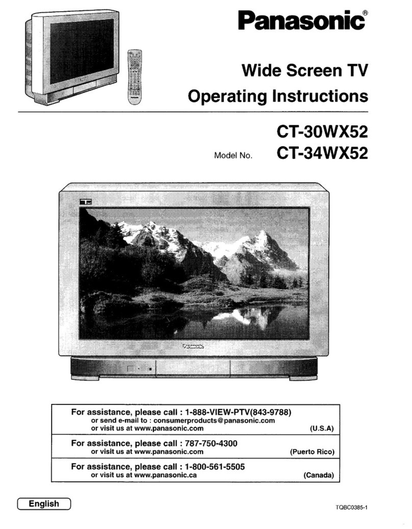 Panasonic CT 30WX52 User manual