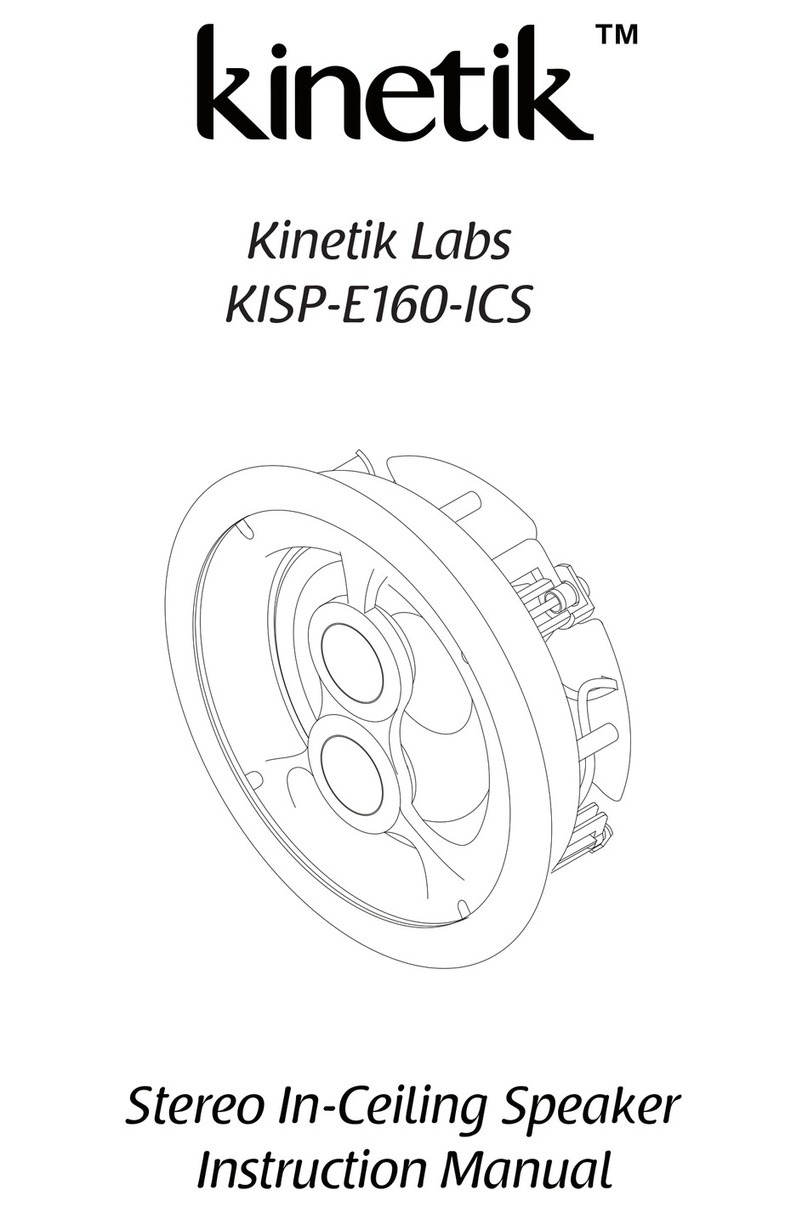 Kinetik KISP-E160-ICS instruction manual