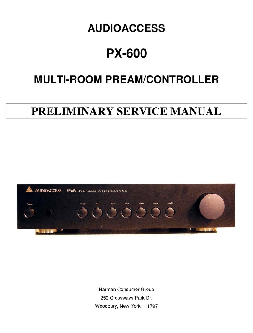 Audioaccess PX-600 Service  manual addendum