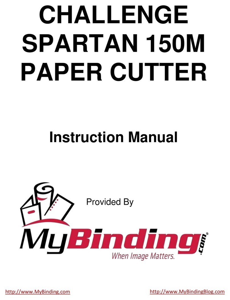 MyBinding Challenge Spartan 150M instruction manual