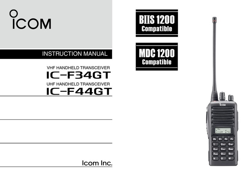 Icom iF34GT User manual