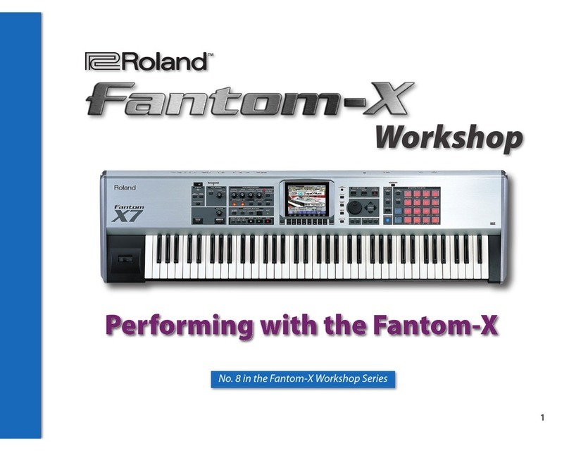 Roland Fantom-X User manual