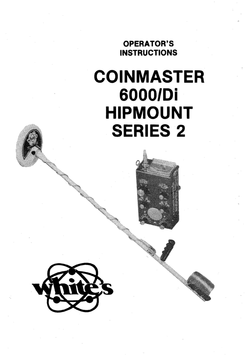 Whites Coinmaster 6000/Di Series 2 owner's manual