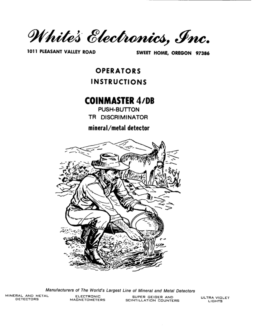 Whites Coinmaster 4/DB Operator instructions