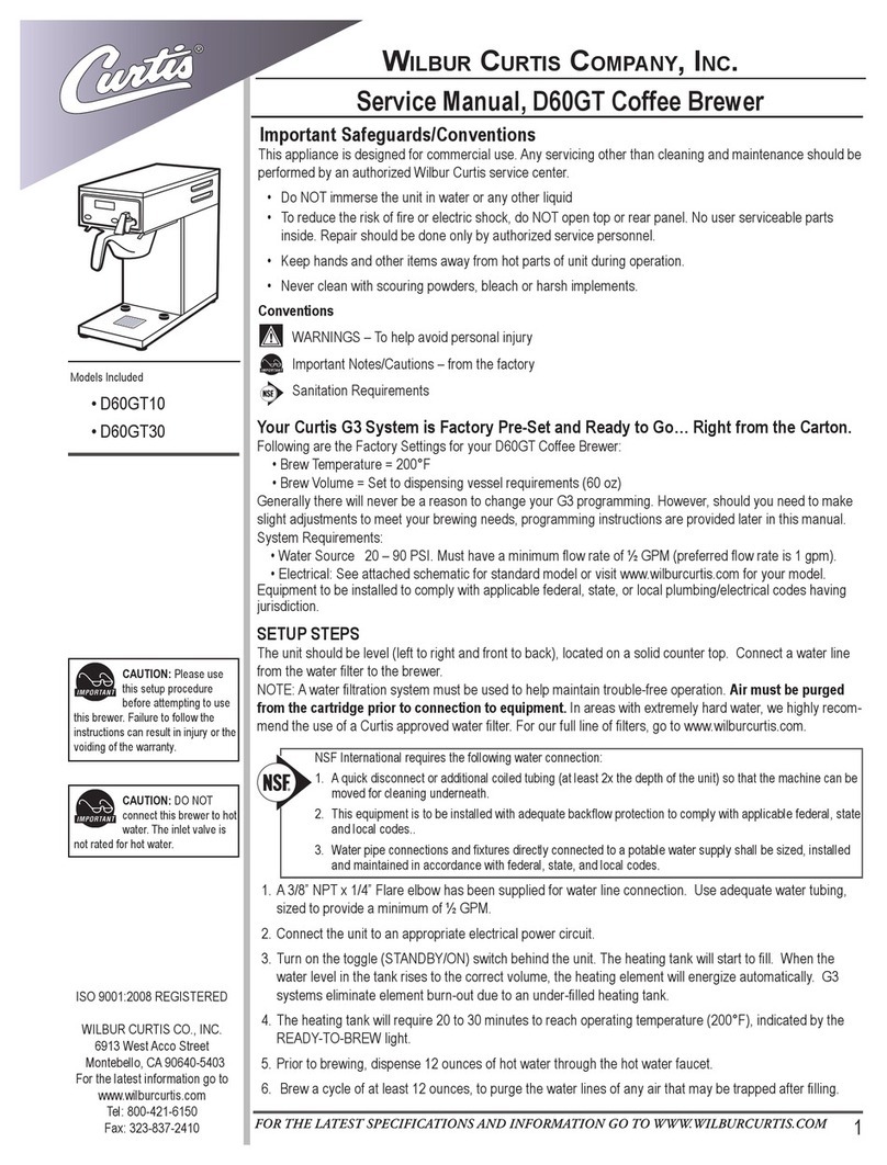 Curtis D60GT10 User manual