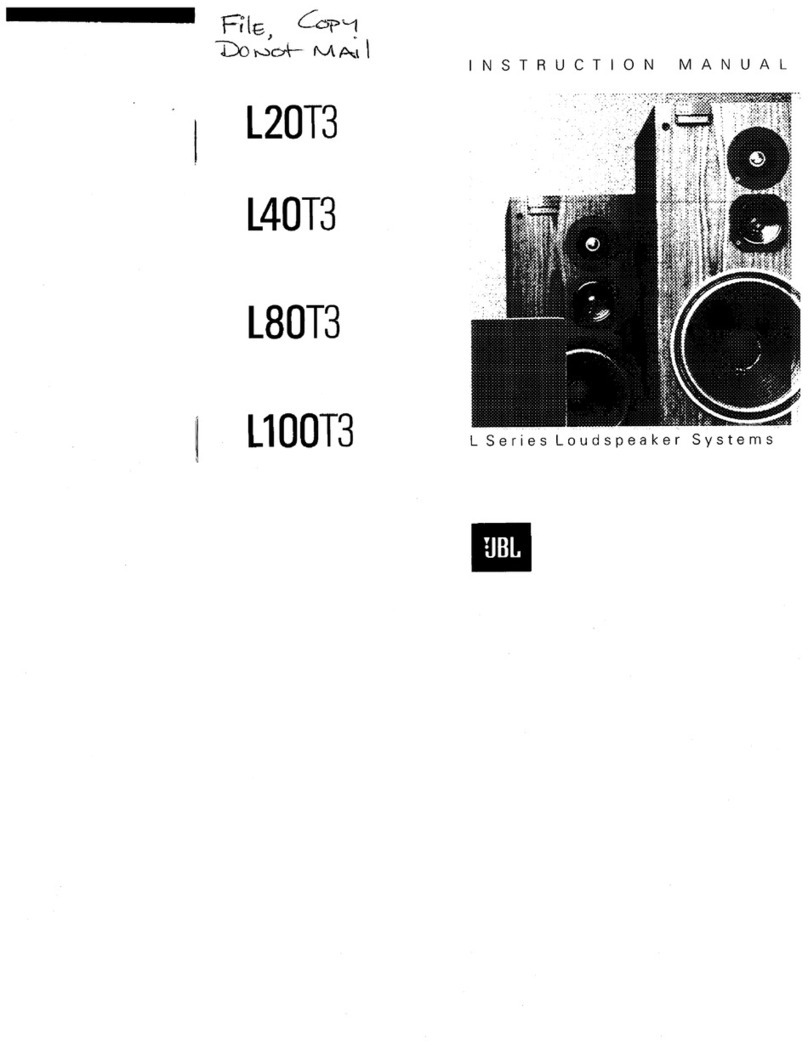 JBL L20T3 User manual JBL L20T3 User manual