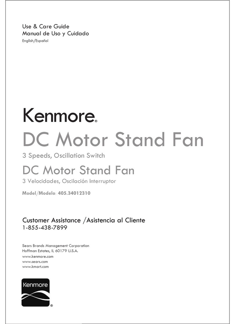 Kenmore 405.34012310 User manual