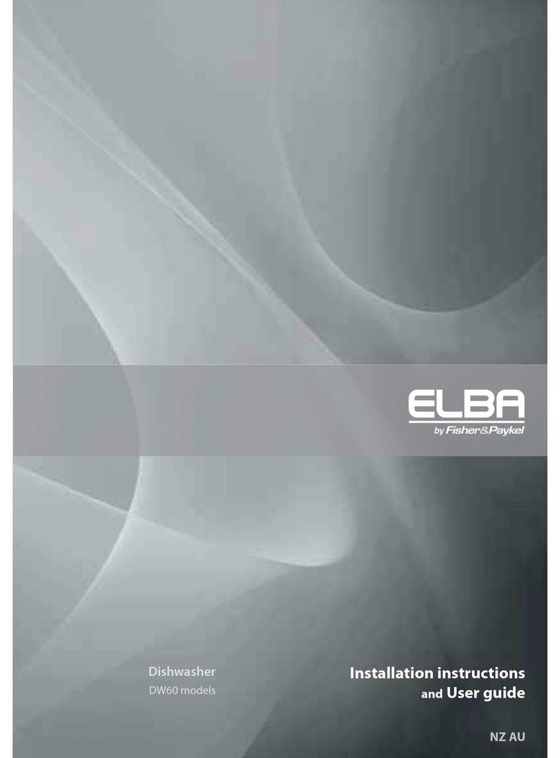 Elba DW60CSW1 Installation instructions and user guide