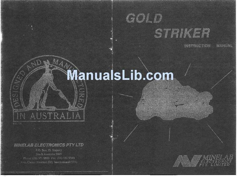 Minelab gold striker instruction manual
