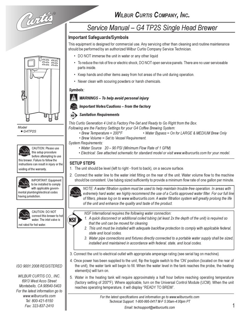 Curtis G4 TP2S User manual