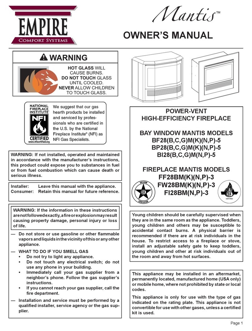 Empire Comfort Systems Mantis User manual