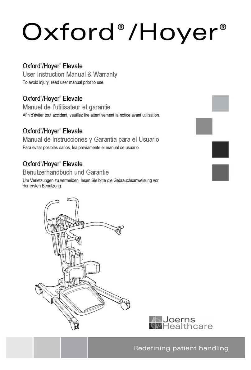 Joerns Healthcare Oxford User instruction manual & warranty