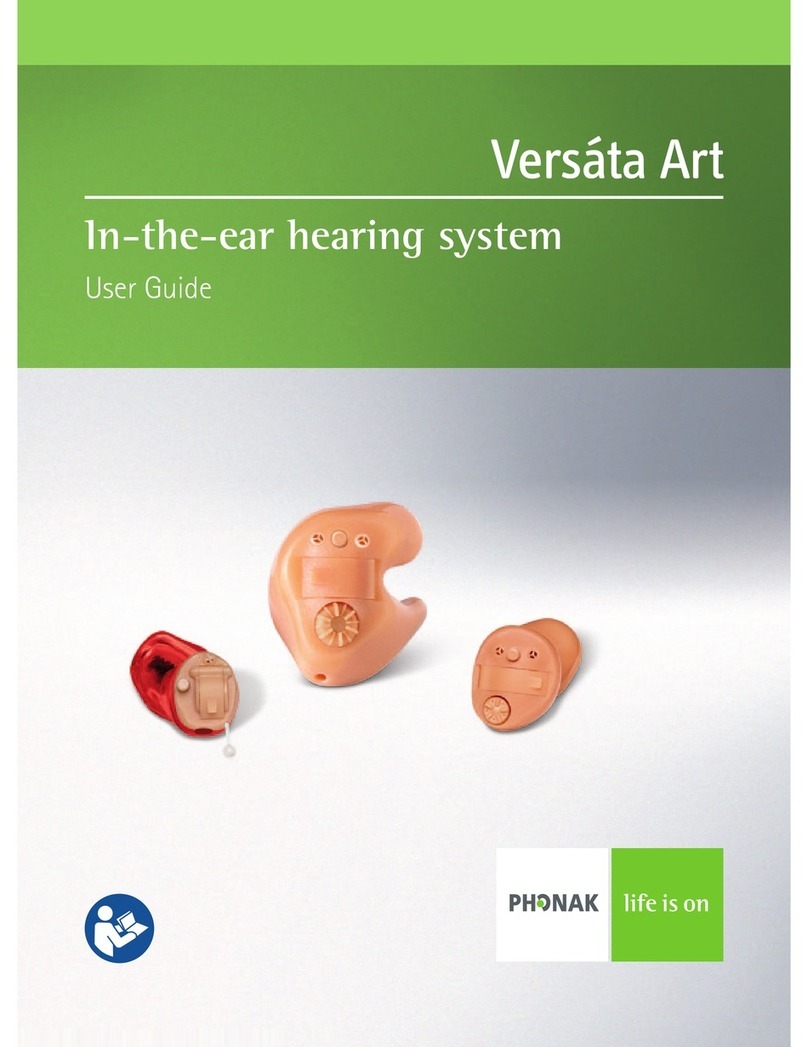 Phonak Versata Art User manual
