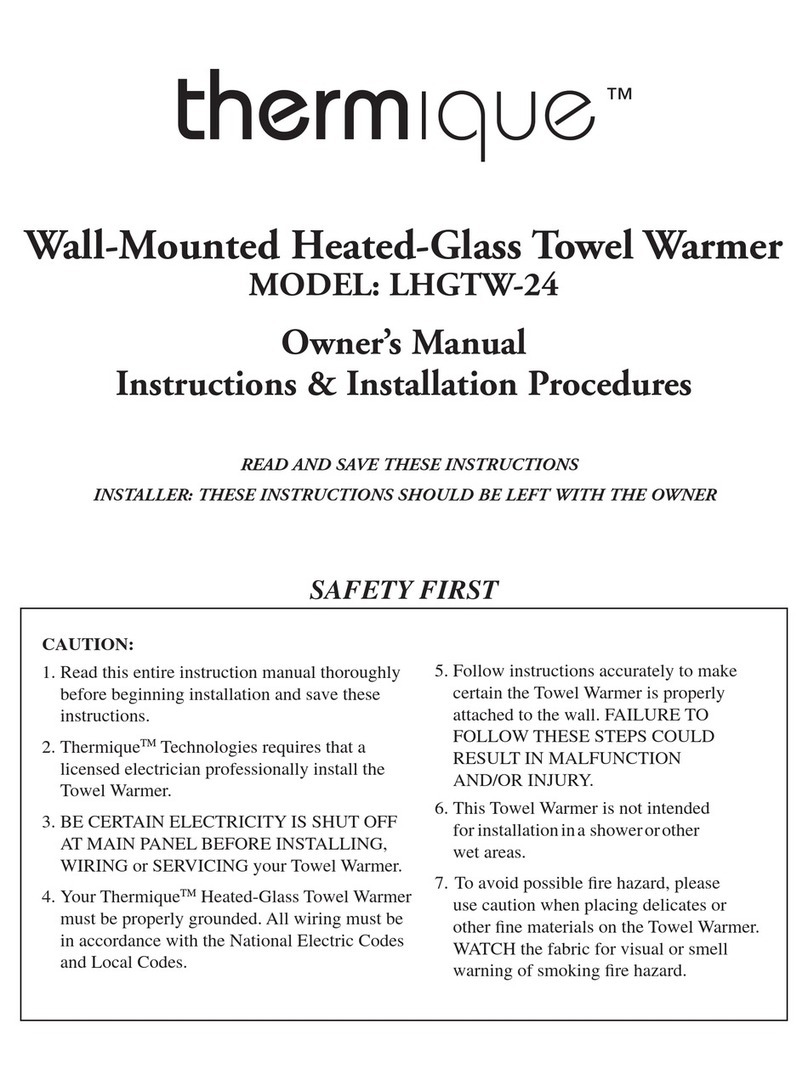 Thermique LHGTW-24 owner's manual