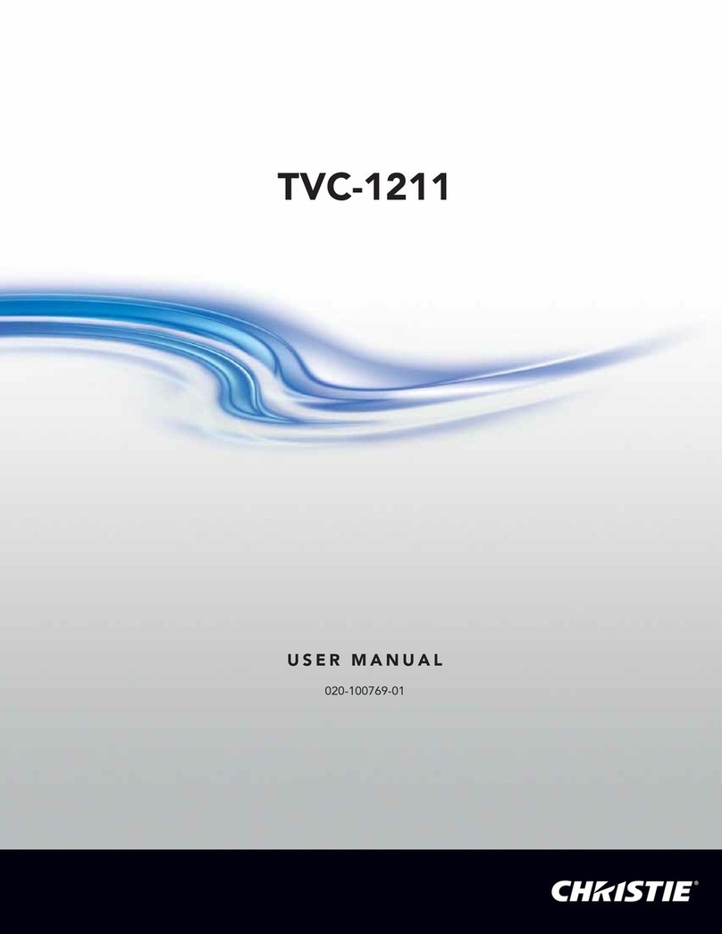 Christie TVC-1211 user manual