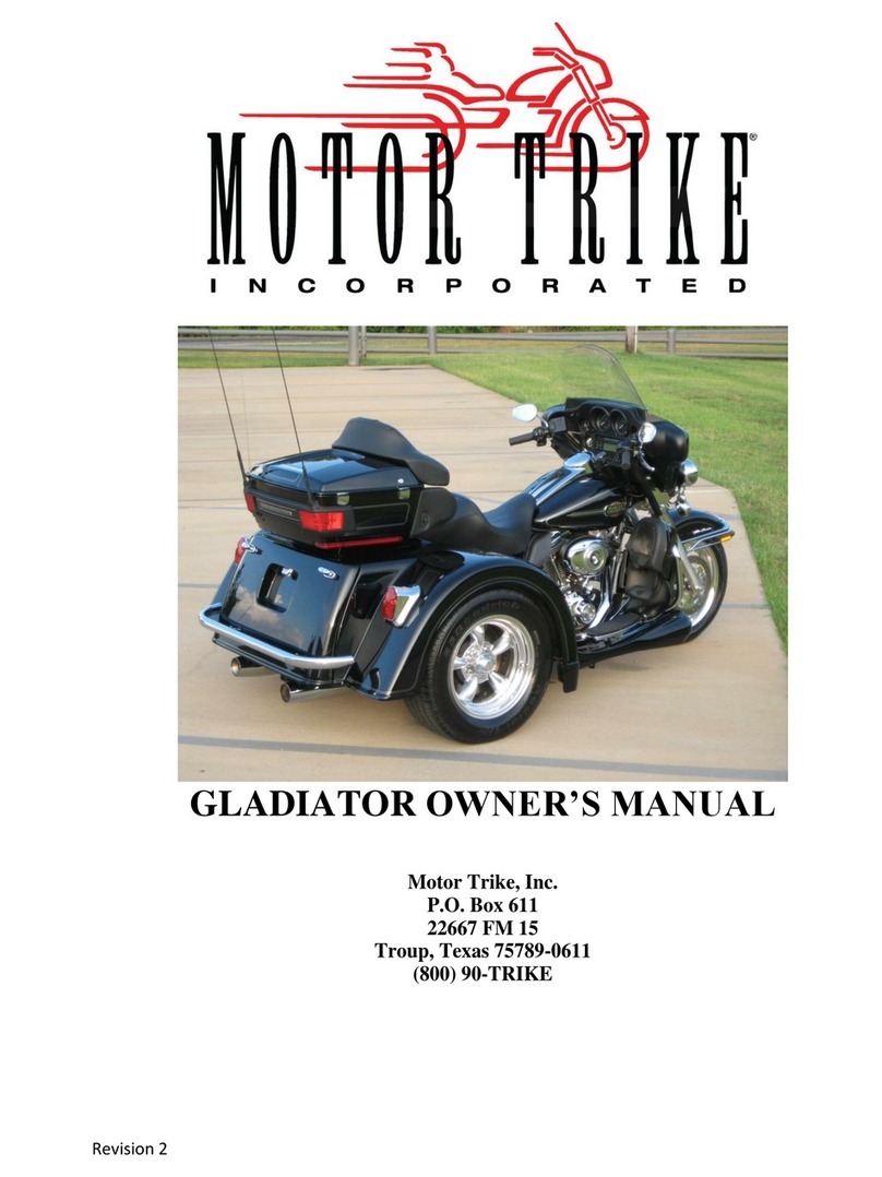 Motor Trike GLADIATOR User manual