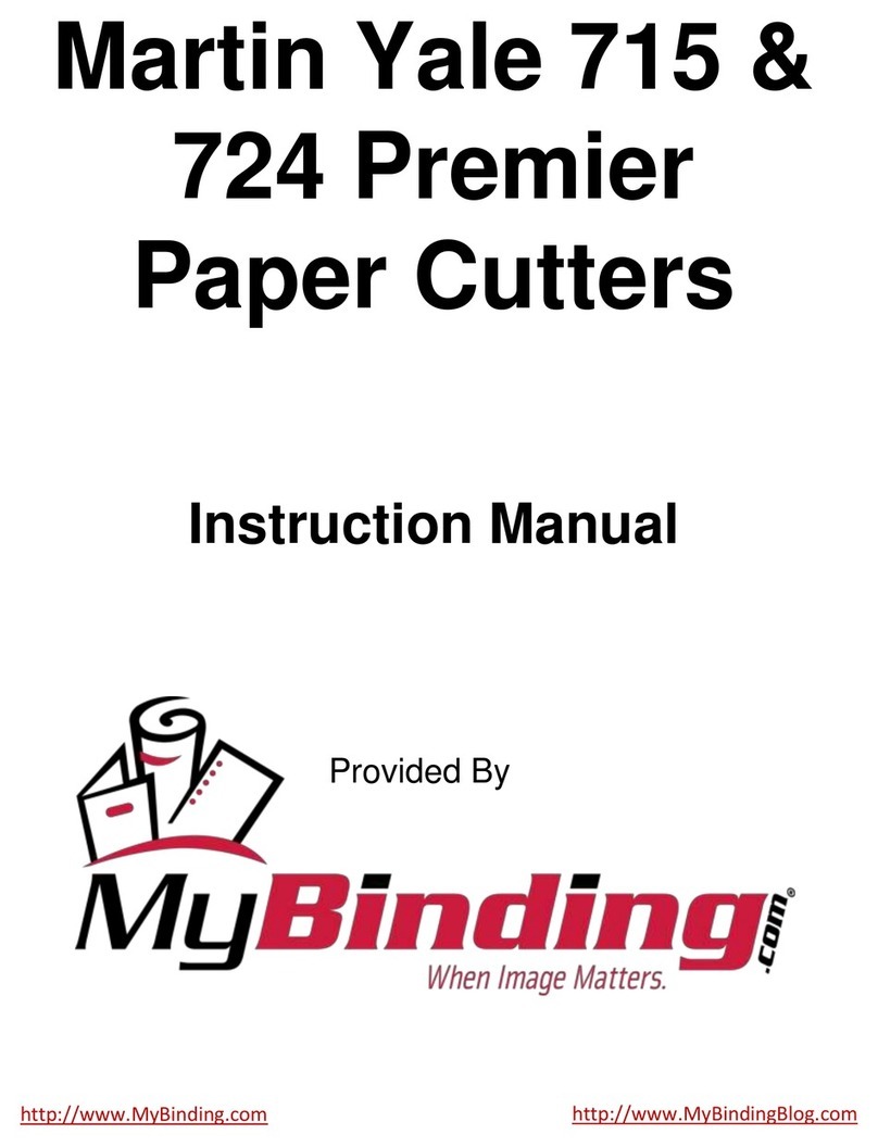 MyBinding Matin Yale 715 User manual MyBinding Matin Yale 715 User manual