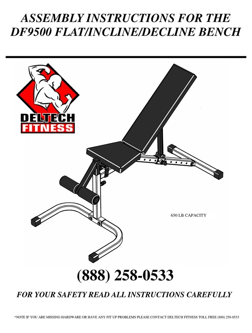 Deltech Fitness DF9500 Assembly instructions
