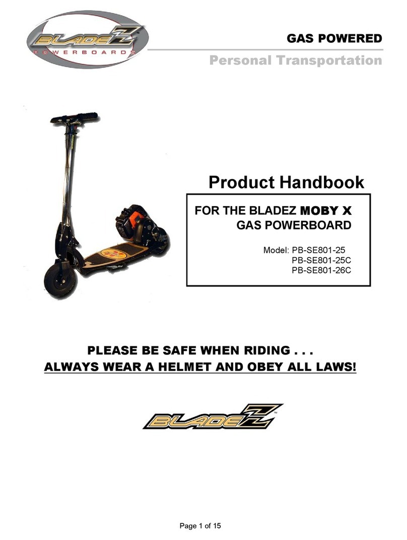 BLADEZ MOBY X User manual