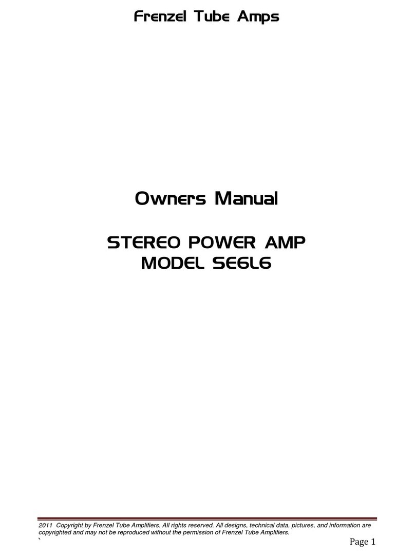 FRENZEL SE6L6 owner's manual