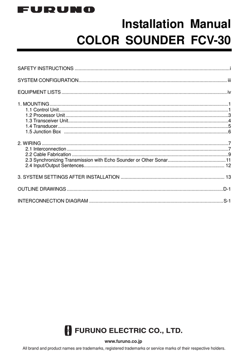 Furuno FCV-30 User manual