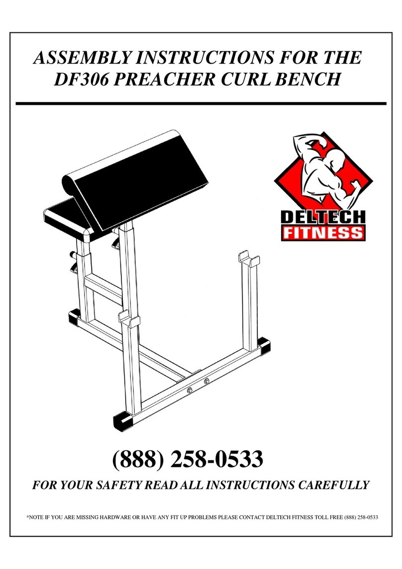 Deltech Fitness DF306 Assembly instructions