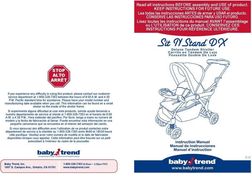 Baby Trend Sit N Stand D X User manual