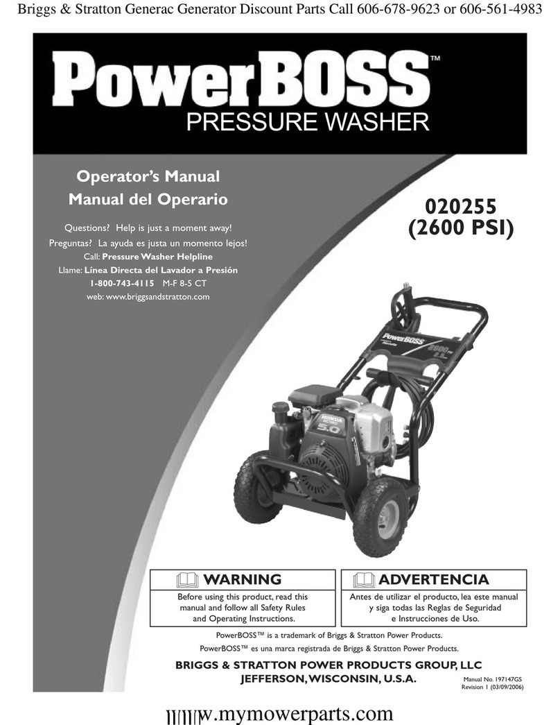 PowerBoss 20255 User manual