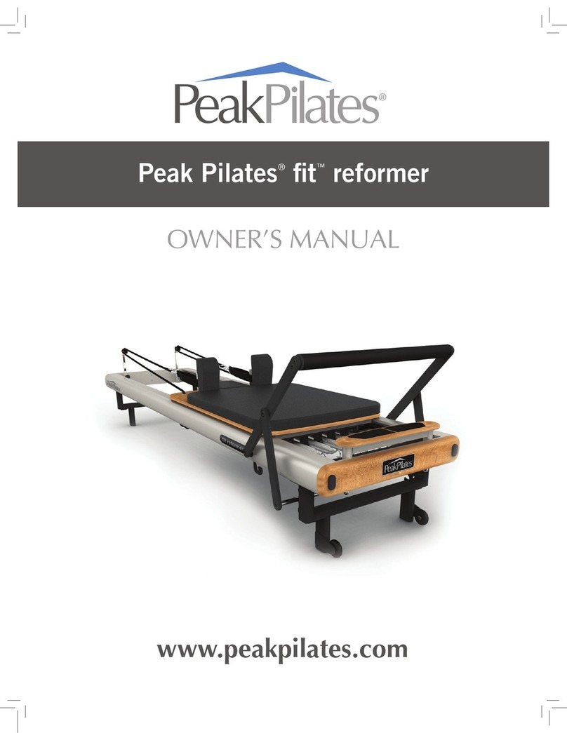 Peak Pilates fit REFORMER owner's manual