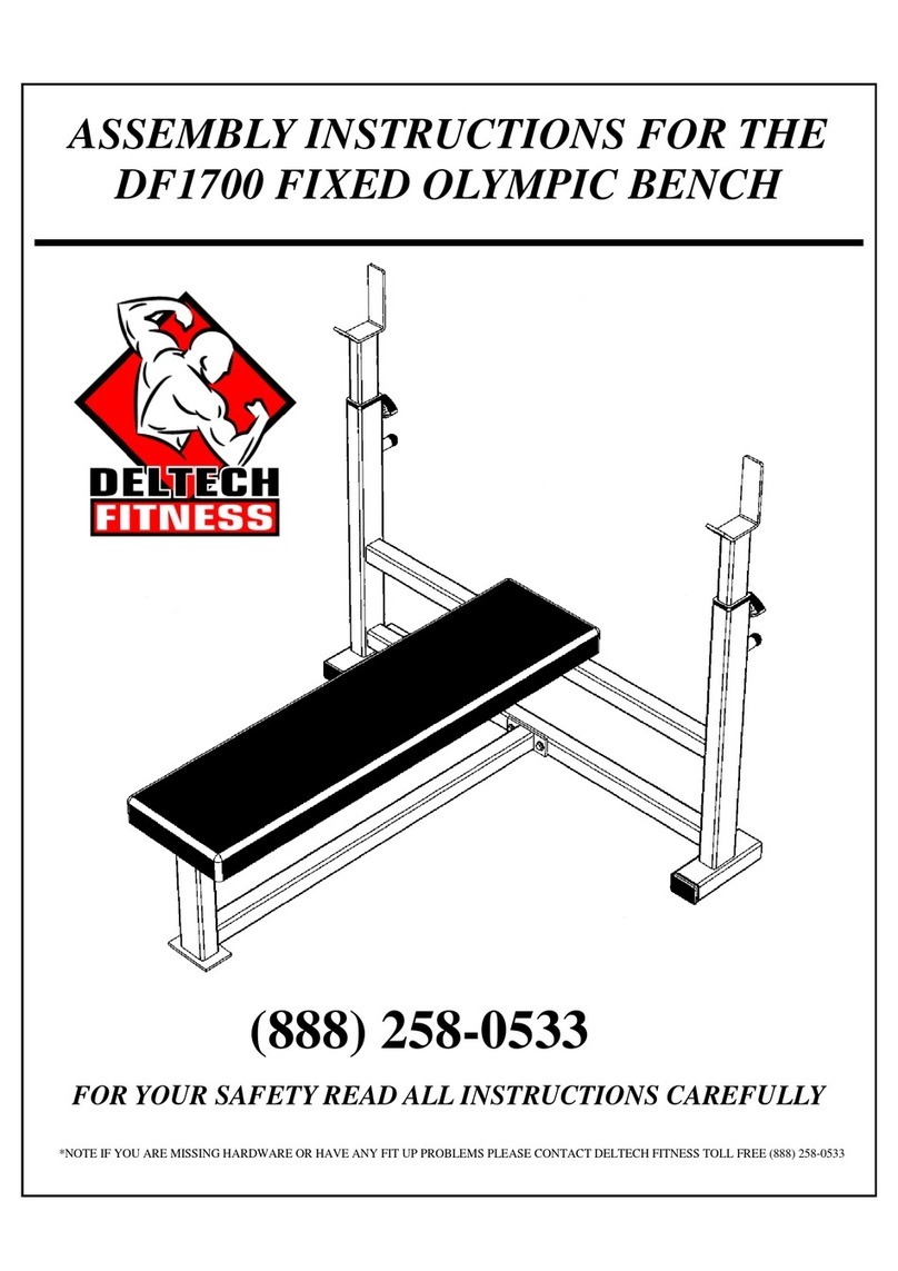 Deltech Fitness DF1700 Assembly instructions