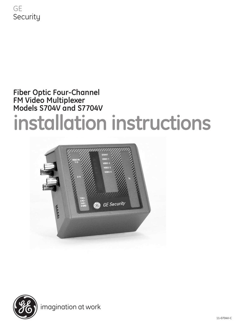 GE Security S704V User manual