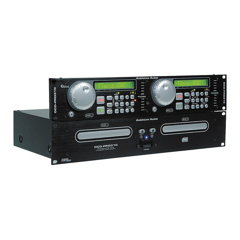 American Audio DCD-PRO310 operating instructions