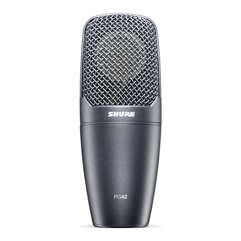 Shure PG42 User manual