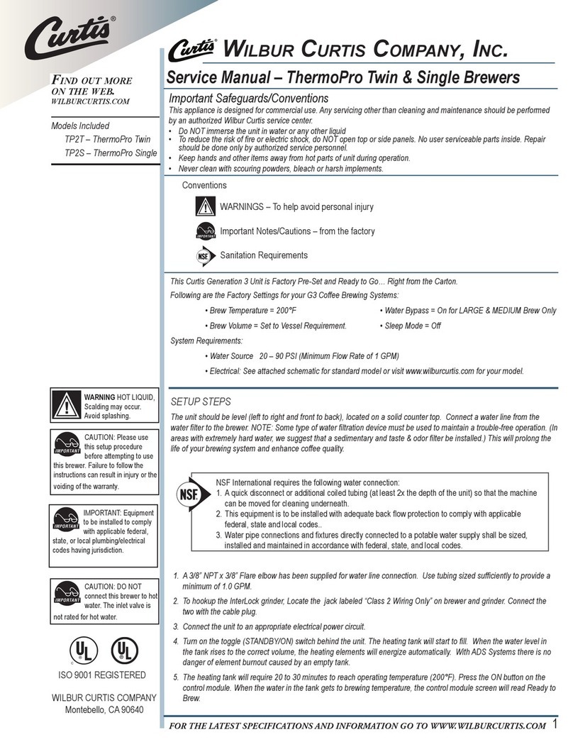 Wilbur Curtis Company ThermoPro TP2T Service manual