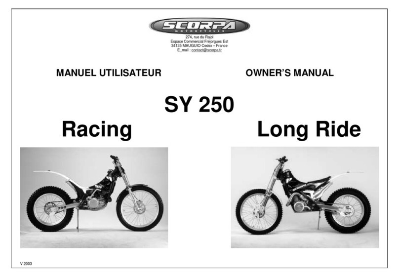 Scorpa SY 250 User manual