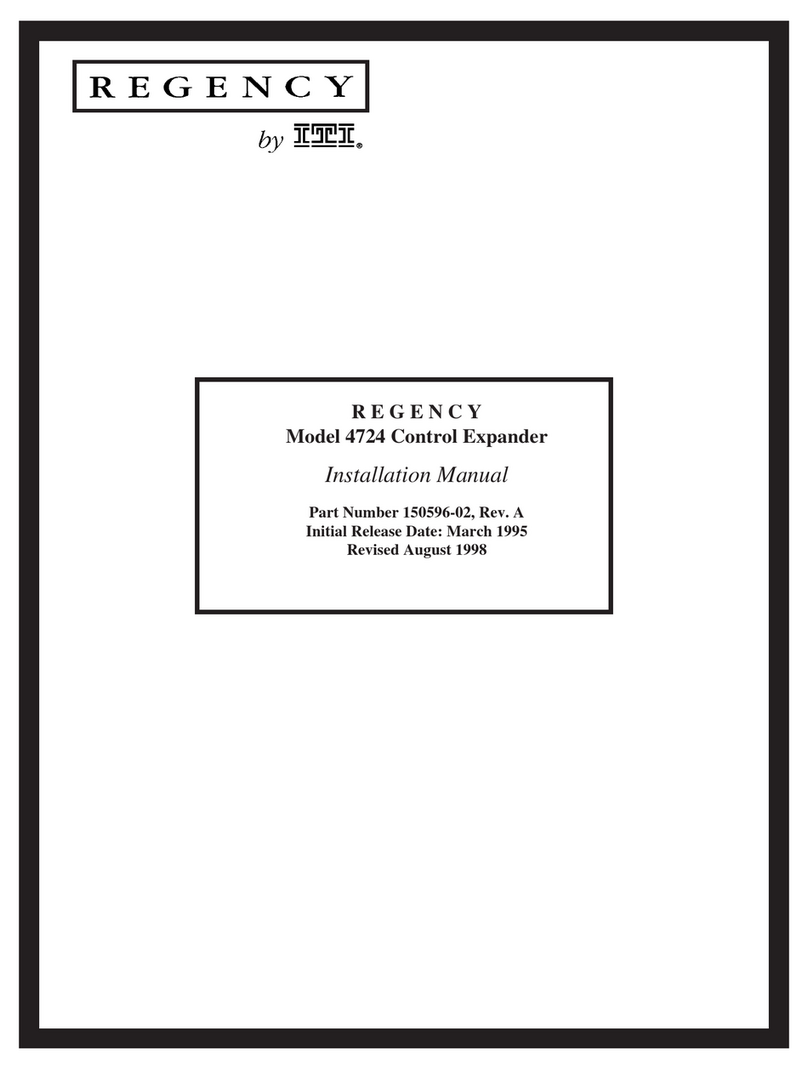 ITI Regency 4724 installation manual