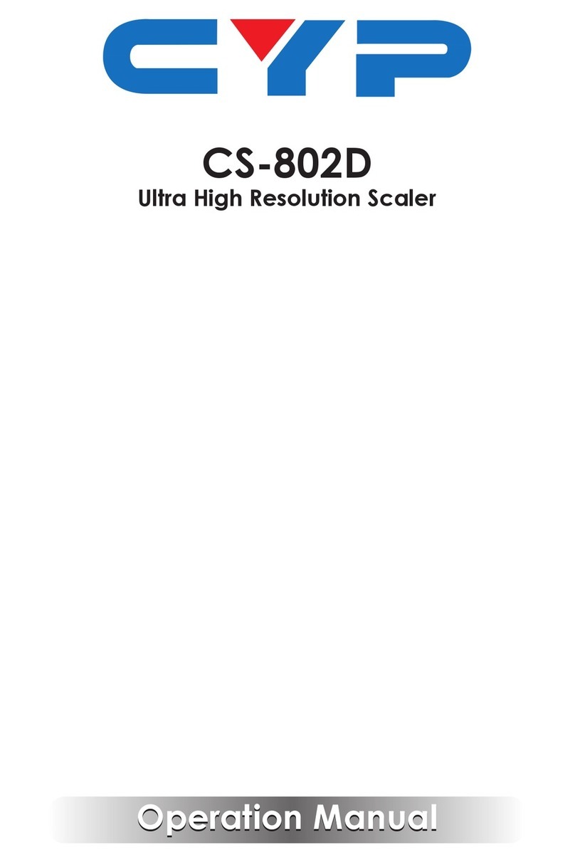 CYP CS-802D User manual