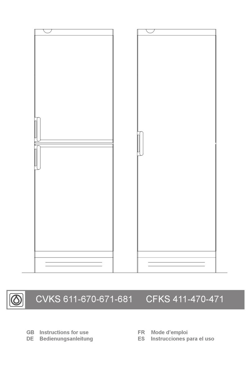 Vestfrost CVKS 611-670-671-681 Instructions for use