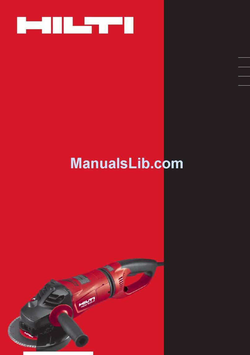 Hilti DCG 700-P operating instructions
