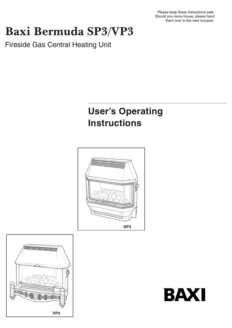 Baxi Bermuda SP3 operating instructions Baxi Bermuda SP3 operating instructions