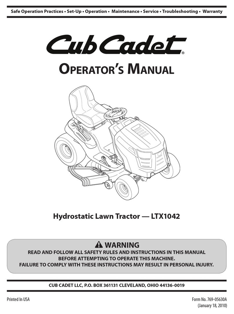 Cub Cadet LTX 1042 User manual